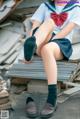 Coser@蠢沫沫 (chunmomo) Vol.035: 天台JK (40 photos)